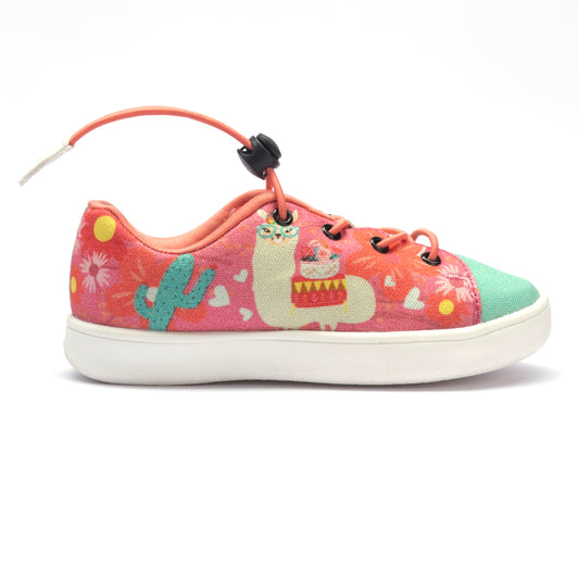 Hopup Kids Sheep Sneakers| Fancy Corded Shoes with Velcro Closure | Comfortable & Stylish Footwear