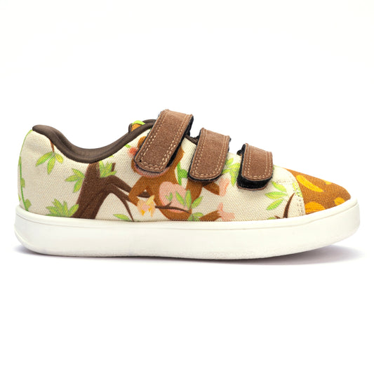 Hopup Kids Monkey Straps Sneakers | Playful Corded Low-Top Shoes | Lightweight & Anti-Skid Sneakers for Kids