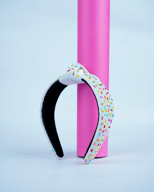 Sweetcandy multi colour Hair band- White