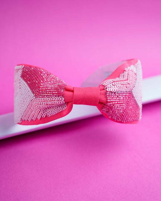 Geometric Sequence Hair Band -Pink