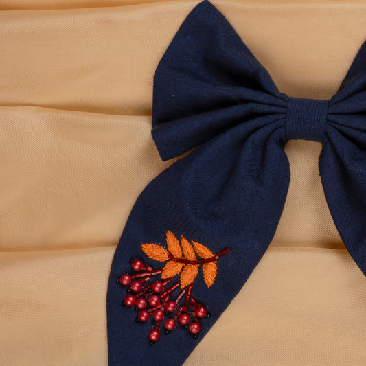 Big Designer Red Cherry Hair Bow