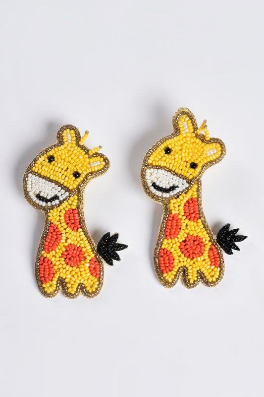 Big Giraffe Hair Pins - Set Of 2 - Yellow