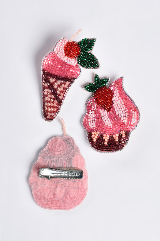 Candy Hair Pins - Set Of 3 - Multi