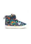 Cosmic-Themed Quilted Lace-Up Shoes
