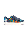 Cosmic-Themed Low-Top Shoes with Velcro