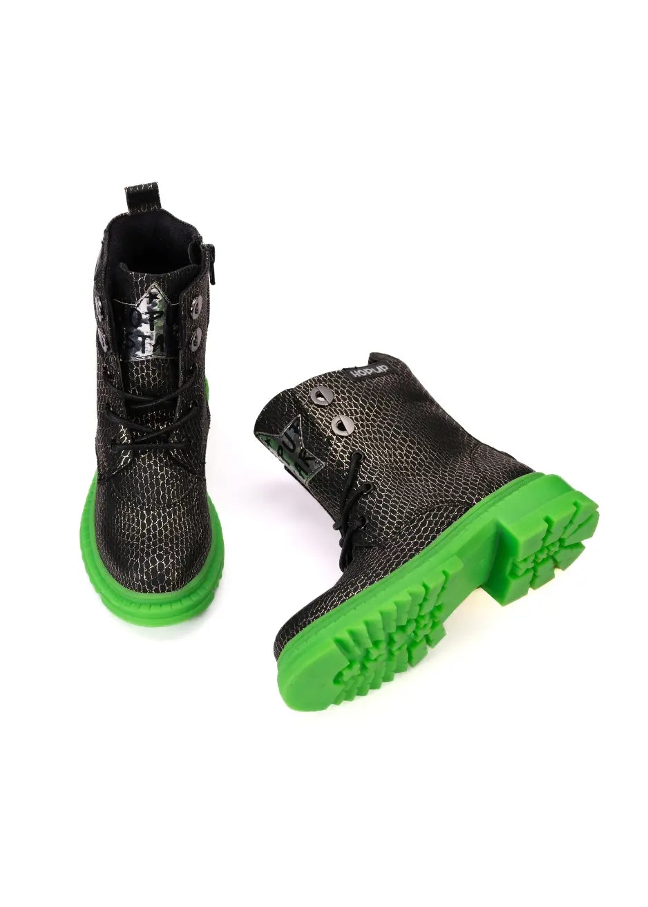 Rock Star Snake-Textured Boots