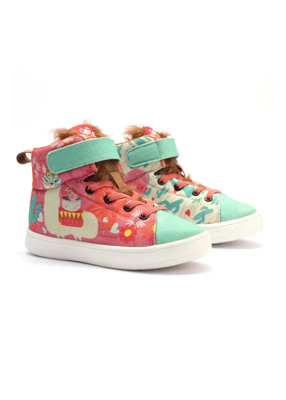 Kids Sheep Hi-Top Sneakers