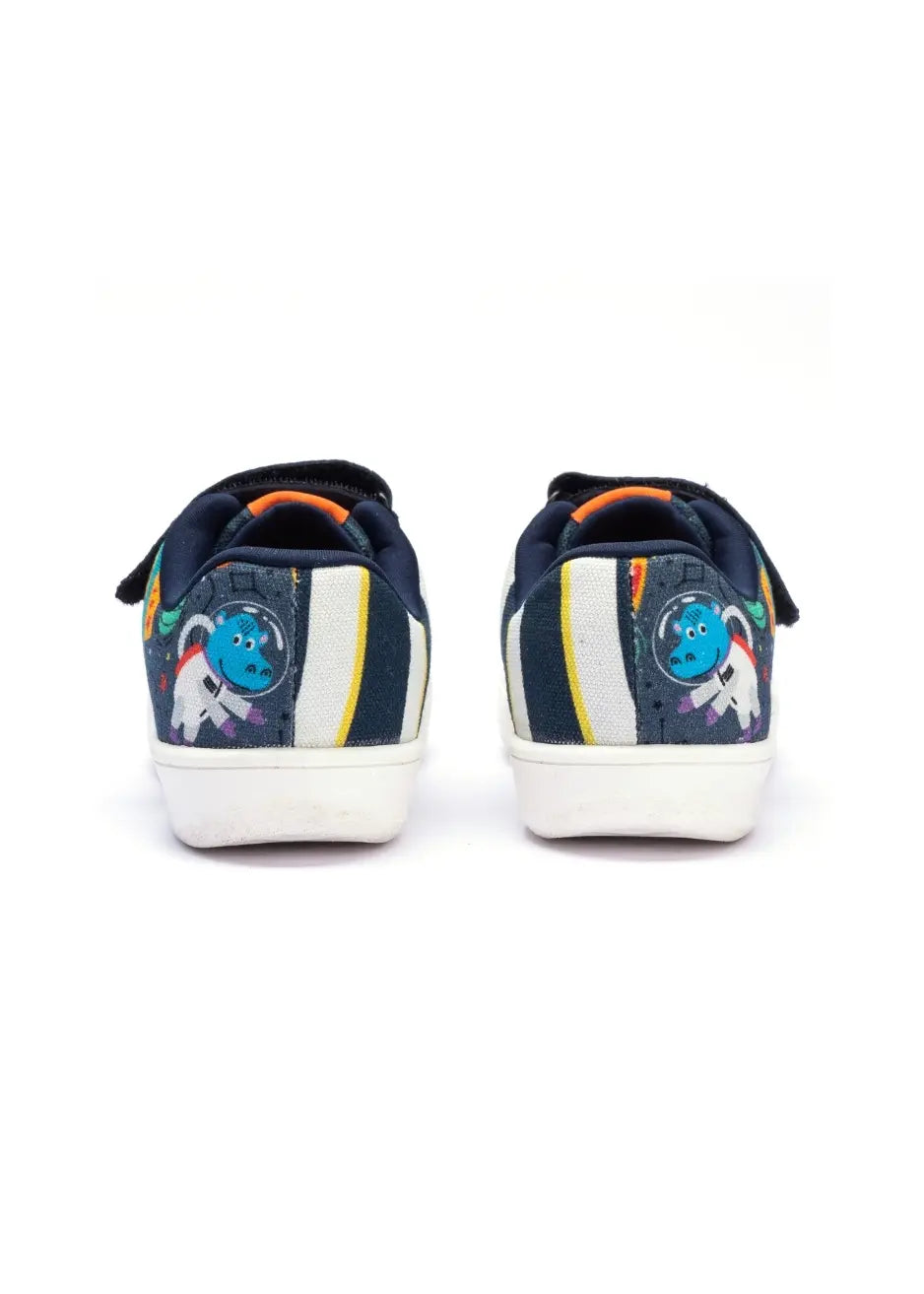 Cosmic-Themed Low-Top Shoes with Velcro