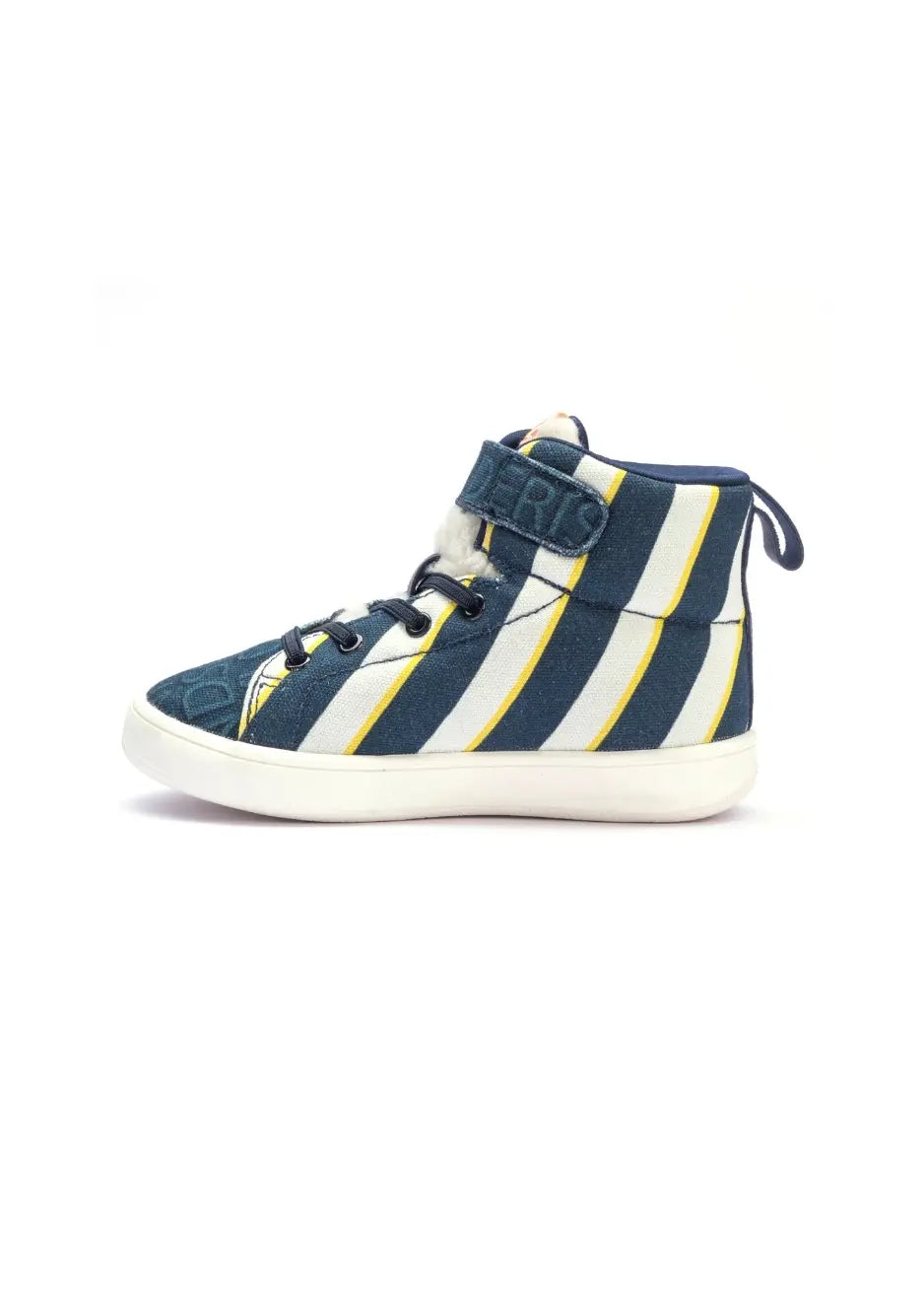 Cosmic-Themed Quilted Lace-Up Shoes