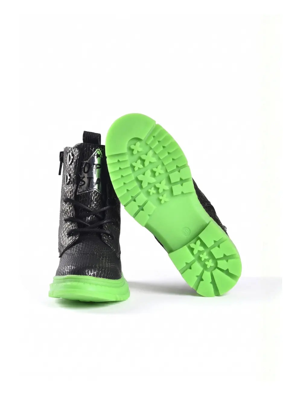 Rock Star Snake-Textured Boots