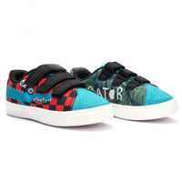 Hopup Kids Alligator Straps Sneakers | Stylish Corded Low-Top Shoes | Lightweight & Anti-Skid Sneakers for Kids