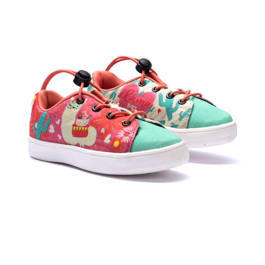 Hopup Llama Fiesta low Cords sneakers for kids
