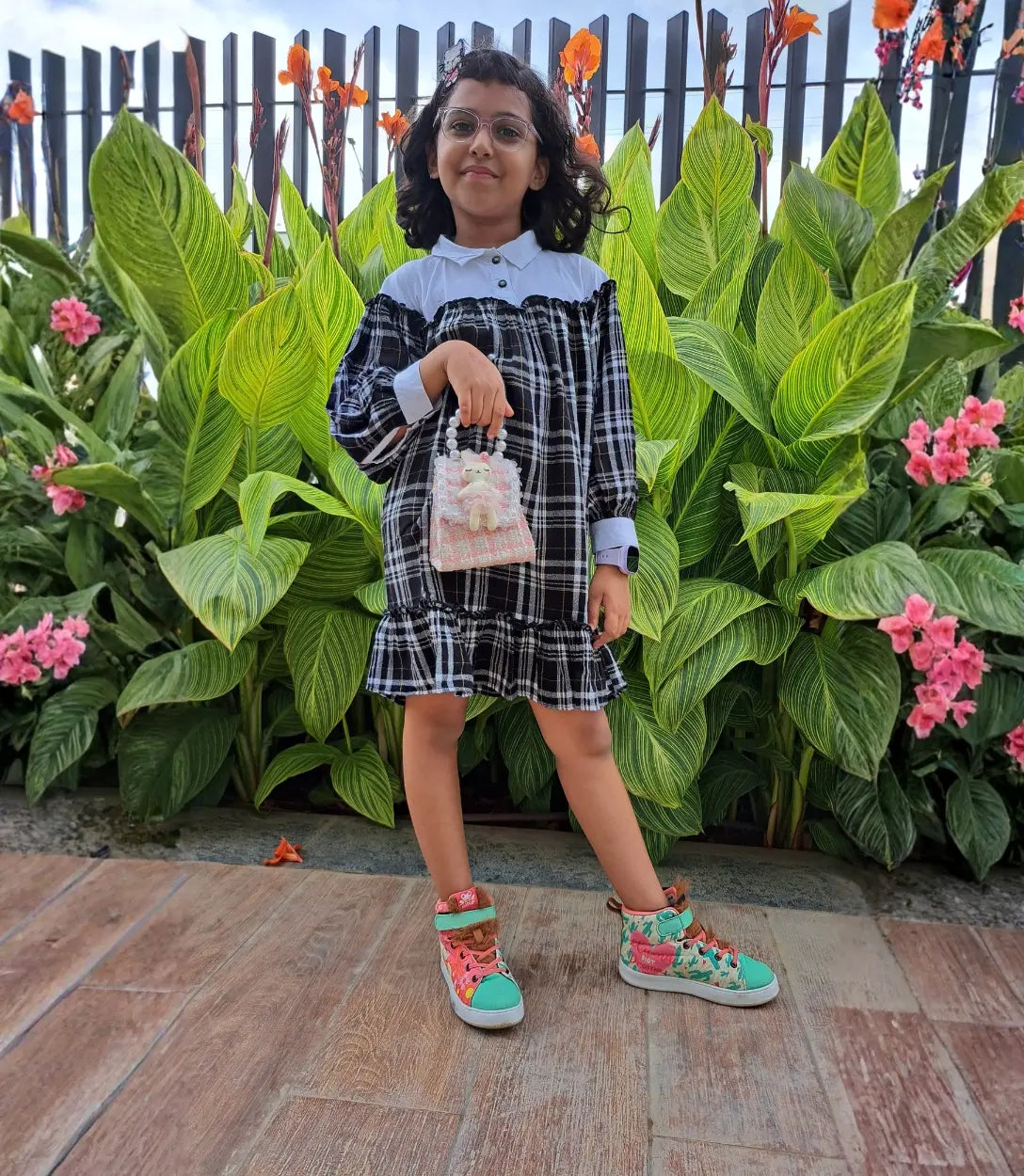 Kids Sheep Hi-Top Sneakers