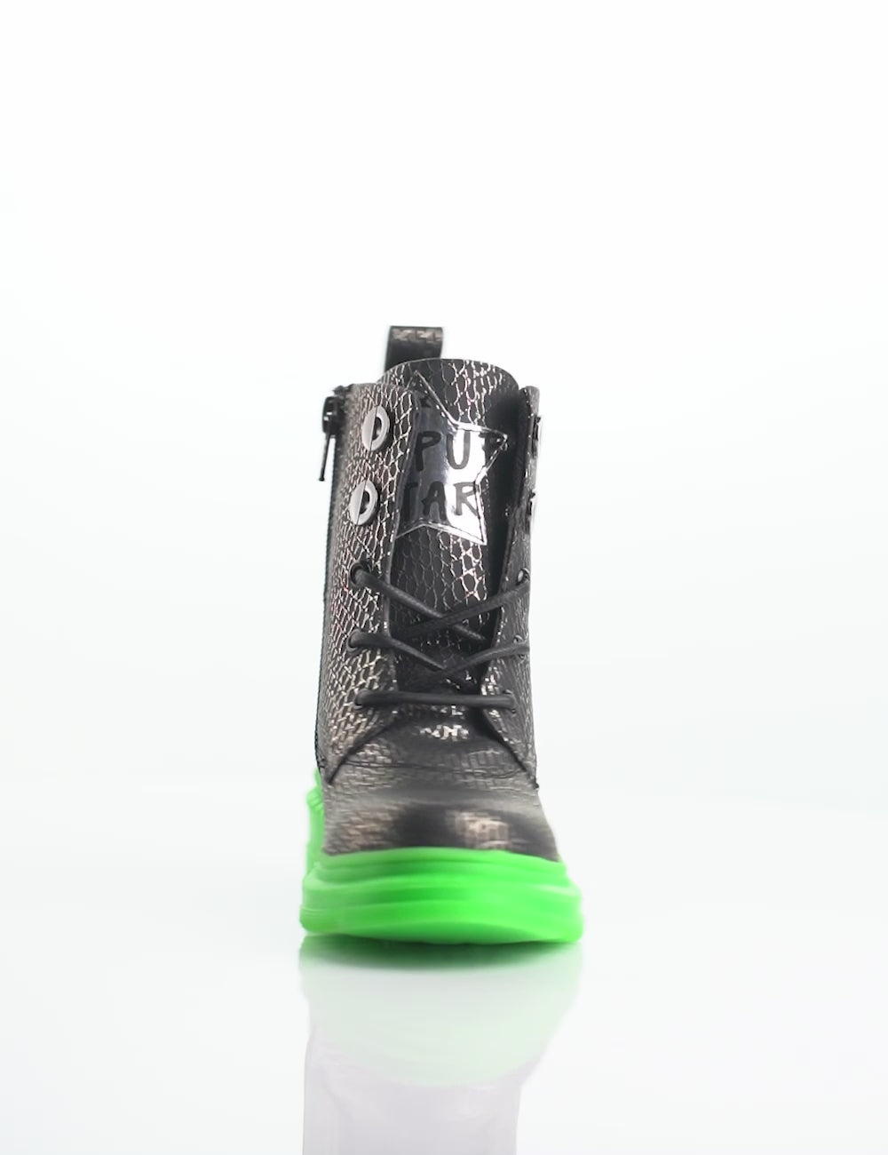 Rock Star Snake-Textured Boots